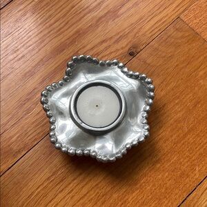 Mariposa Silver Tealight Candle Holder
